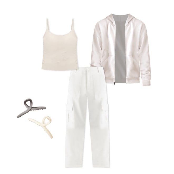 Mid-Rise Utility Cargo Pants