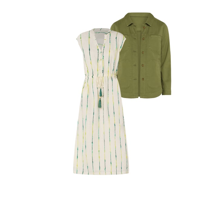 1st bundle featuring 1 items which compliment Midi Dress With Smocked Waist