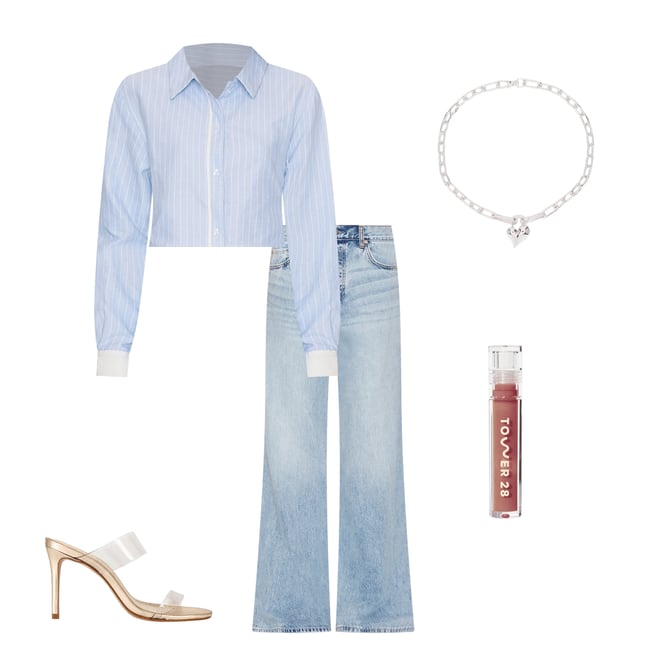 3rd bundle featuring 4 items which compliment x REVOLVE Darian Stripe Top
