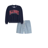 Mid-Thigh Linen-Blend Pull-On Shorts
