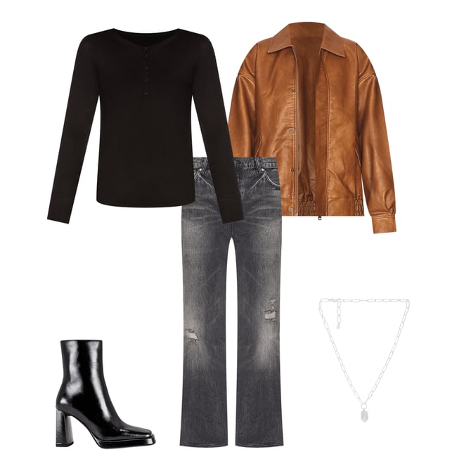 5th bundle featuring 4 items which compliment Jade Low Rise Relaxed Flare