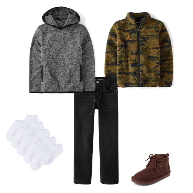 1st bundle featuring 4 items which compliment Boys Lace Up Teddy Boots
