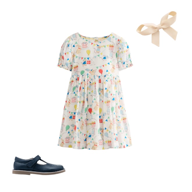 2nd bundle featuring 2 items which compliment Madeline Woven Dress-Birthday Print