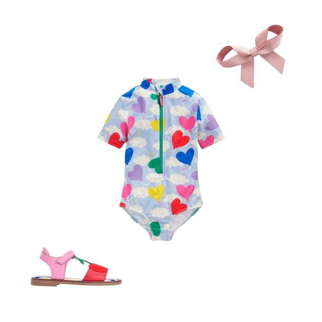 3rd bundle featuring 2 items which compliment Short-sleeved Swimsuit