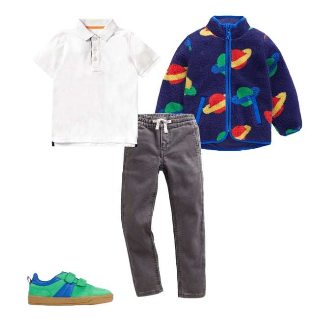 2nd bundle featuring 3 items which compliment Cosy Borg Jacket-Twilight Blue Planets