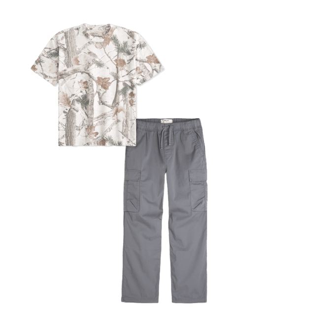 Boxy Heavyweight Camo Crew T-Shirt