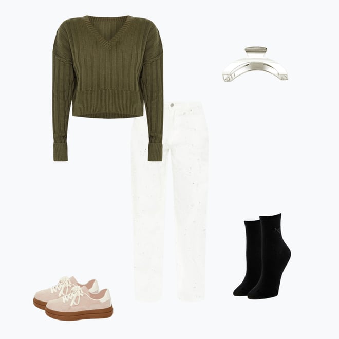 Chunky Knit Cropped Sweater Chunky Knit Cropped Sweater