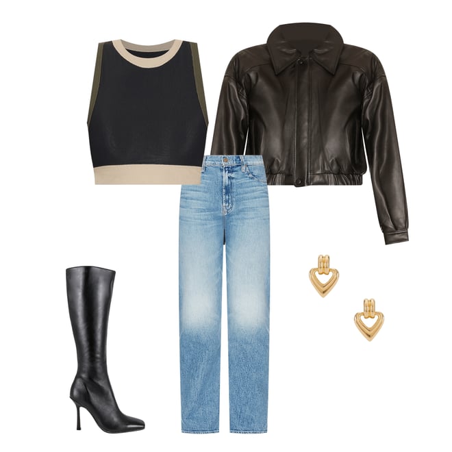 5th bundle featuring 4 items which compliment Havana Heeled Boot