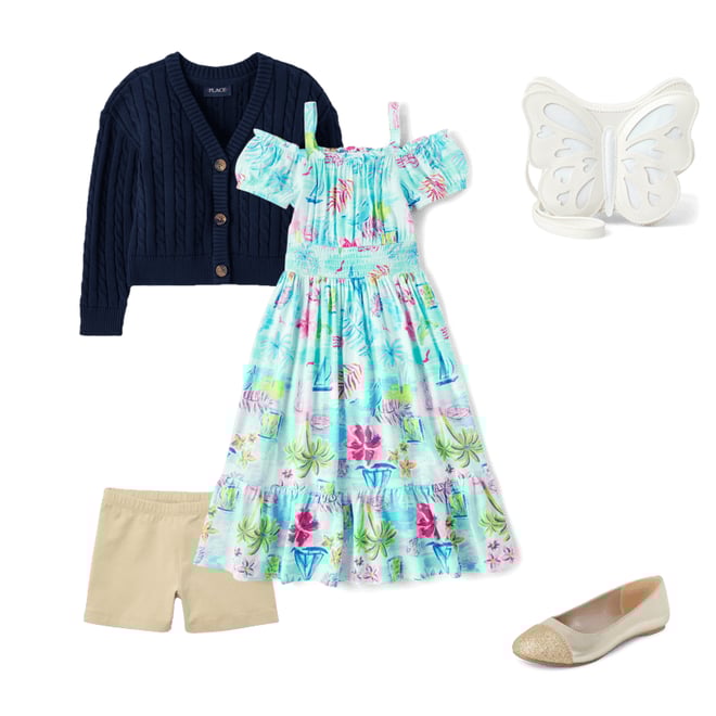 7th bundle featuring 4 items which compliment Girls Cable Knit Cardigan