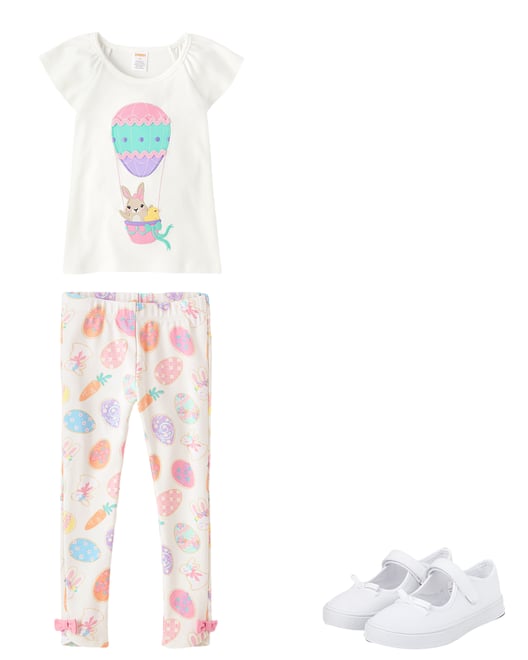 1st bundle featuring 2 items which compliment Girls Embroidered Bunny Top