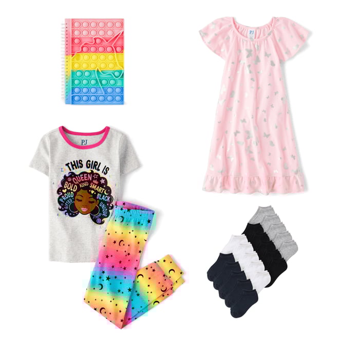 3rd bundle featuring 3 items which compliment Girls Girl Snug Fit Cotton Pajamas
