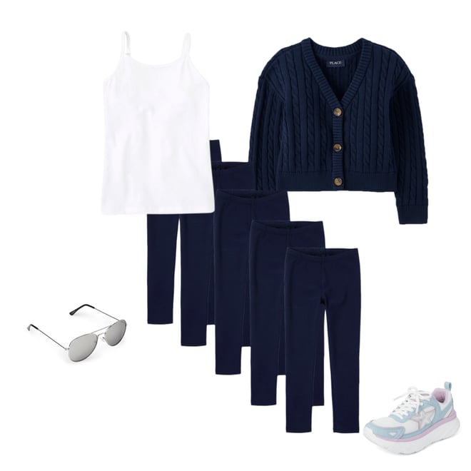 2nd bundle featuring 4 items which compliment Girls Cable Knit Cardigan