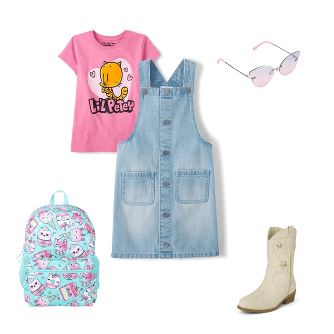 2nd bundle featuring 4 items which compliment Girls Dog Man Lil Petey Graphic Tee