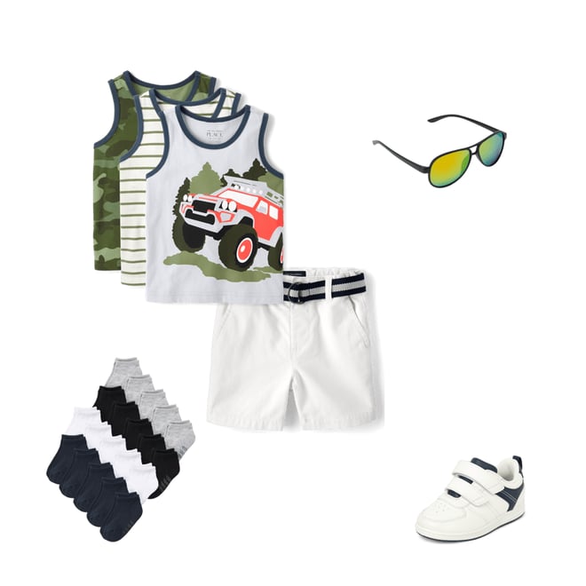 5th bundle featuring 4 items which compliment Baby And Toddler Boys Belted Chino Shorts