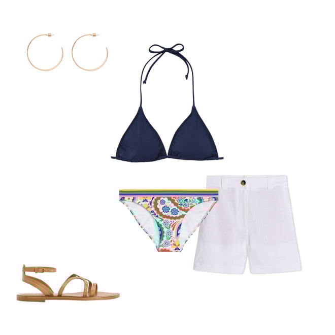 6th bundle featuring 4 items which compliment Symi String Bikini Top