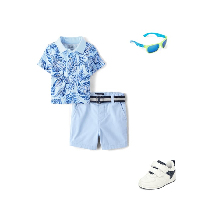 1st bundle featuring 3 items which compliment Baby And Toddler Boys Matching Family Tropical Polo
