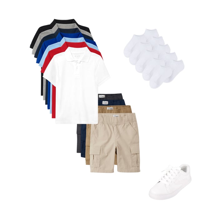 3rd bundle featuring 3 items which compliment Kids Uniform Pique Polo 7-Pack