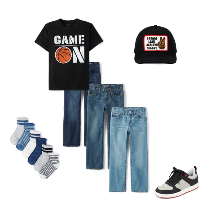 2nd bundle featuring 4 items which compliment Boys Bootcut Jeans 3-Pack