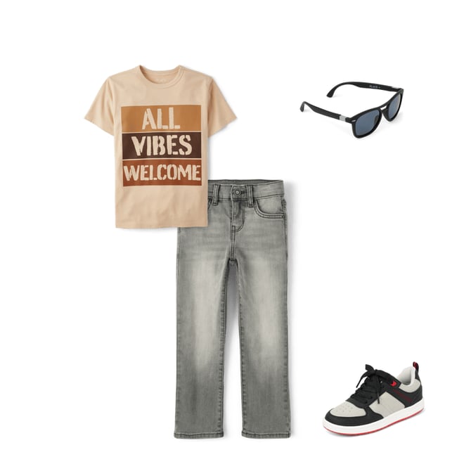 6th bundle featuring 3 items which compliment Boys Straight Jeans