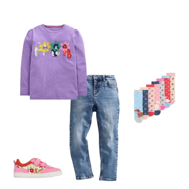 6th bundle featuring 3 items which compliment Socks 7 Pack-Valentines Animals