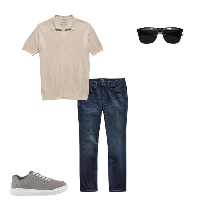6th bundle featuring 3 items which compliment Blanton Denim Jean - Nashville Straight Fit - Dark Wash