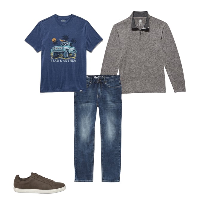 3rd bundle featuring 3 items which compliment  Wheels On The Beach Tee Shirt - Navy Heather