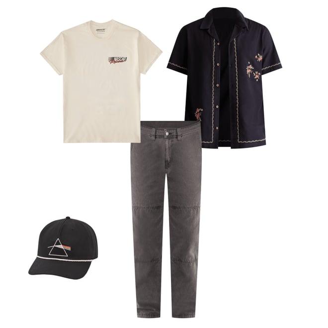 Short Sleeve Embroidered Floral Linen Shirt