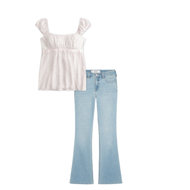 Mid-Rise Light Wash Boot Jeans