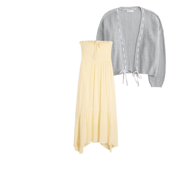 Strapless Smocked Maxi Dress