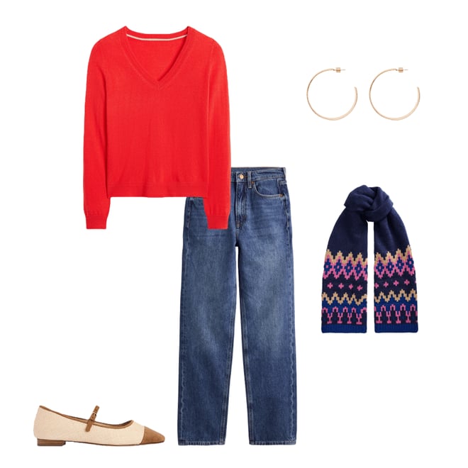 4th bundle featuring 4 items which compliment Chunky Fair Isle Scarf, Navy
