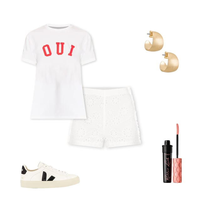 4th bundle featuring 4 items which compliment High Waist Short With Side Ruffles