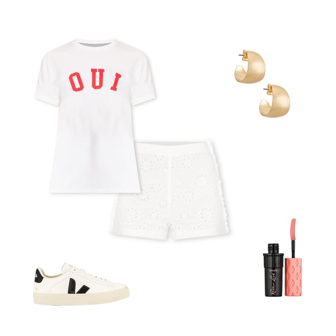 2nd bundle featuring 4 items which compliment High Waist Short With Side Ruffles