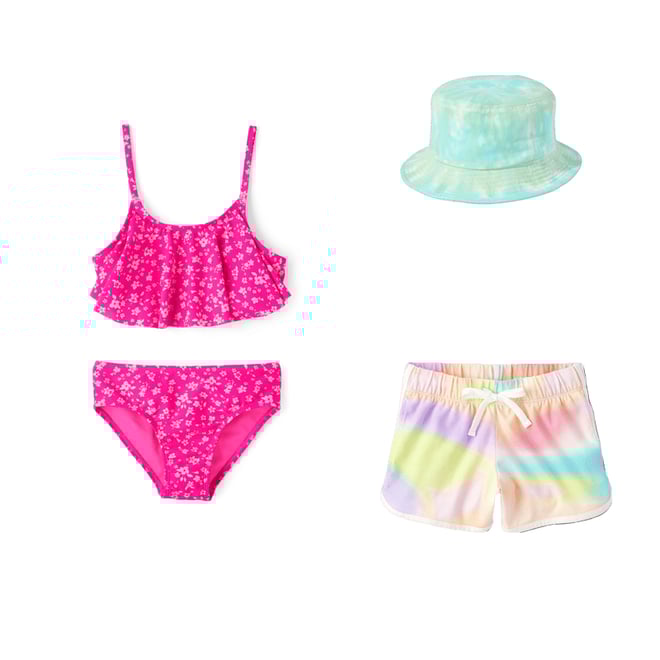 2nd bundle featuring 2 items which compliment Tween Girls Floral Ruffle Bikini Swimsuit
