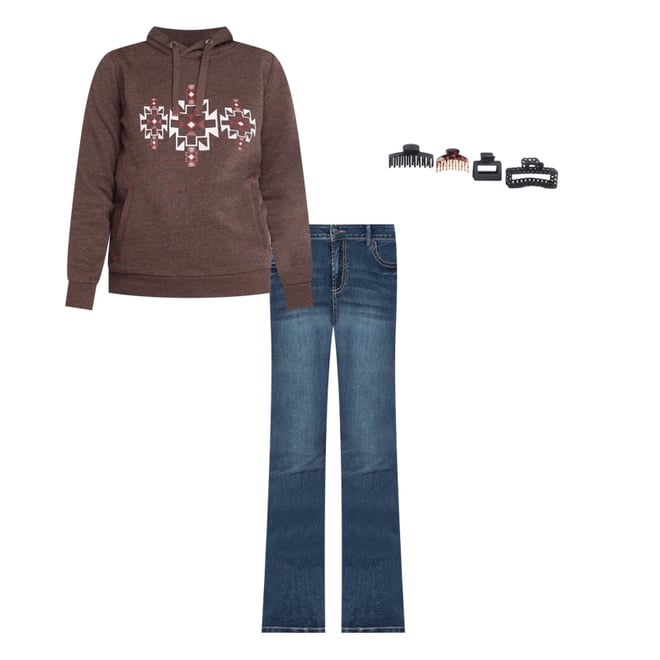 Women's Flap Pocket Baby Boot Jeans Warehouse One