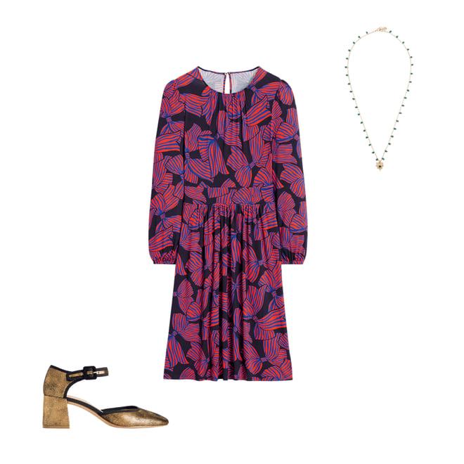 2nd bundle featuring 2 items which compliment Two Part Block Heel Pumps