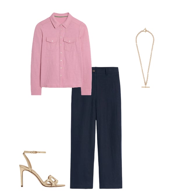 3rd bundle featuring 3 items which compliment Amy Jersey Shirt-Formica Pink