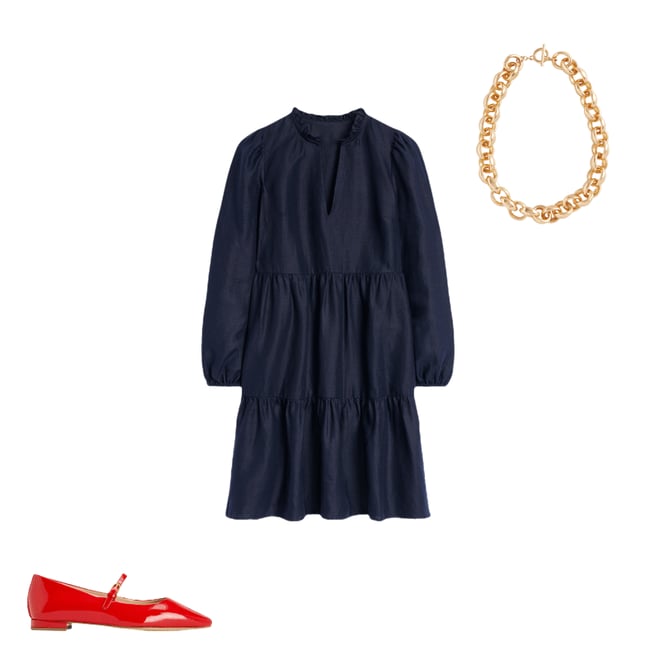 2nd bundle featuring 2 items which compliment Esme Linen Short Dress-Navy