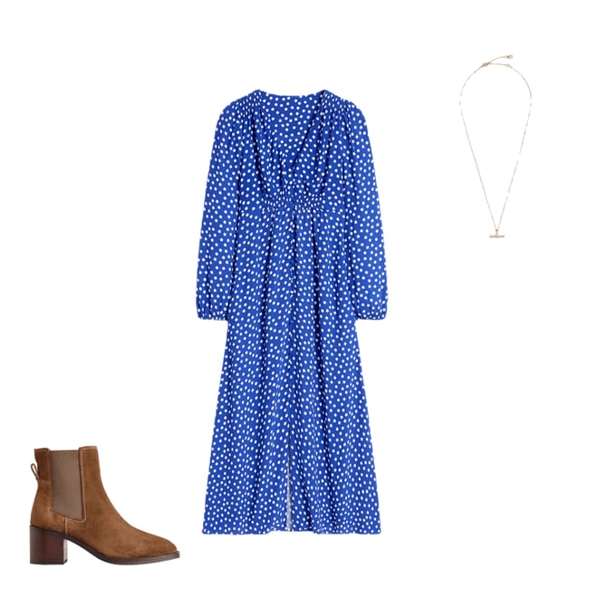 2nd bundle featuring 2 items which compliment Cynthia Button Tea Dress-Bright Blue, Abstract Dot