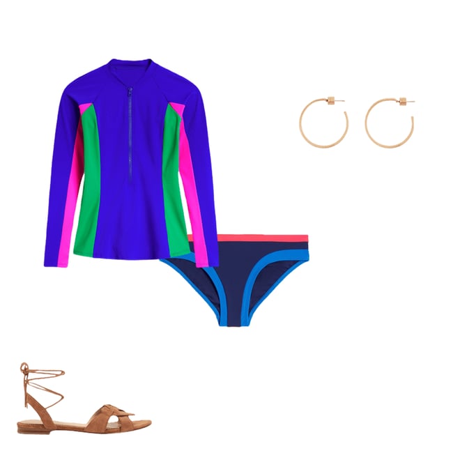 4th bundle featuring 3 items which compliment Sun Safe Raglan Rash Vest, Colbolt Blue