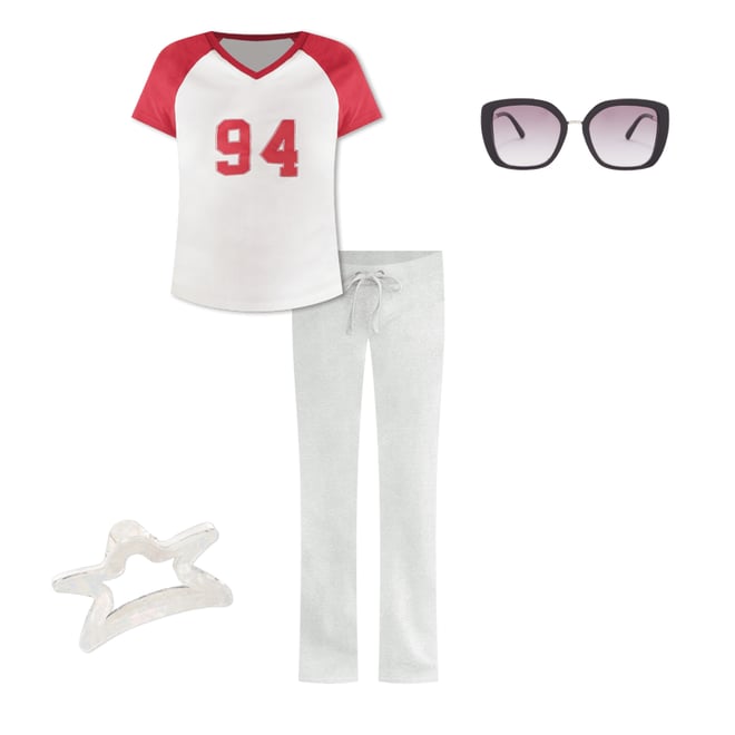 Solid Fit & Flare Sweatpants