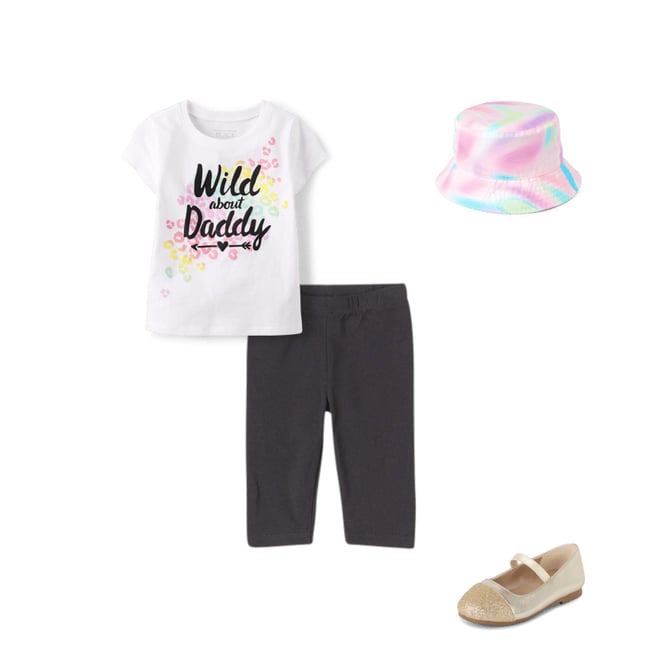 2nd bundle featuring 3 items which compliment Baby And Toddler Girls Wild About Daddy Graphic Tee
