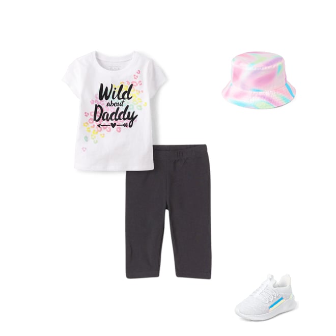 1st bundle featuring 3 items which compliment Baby And Toddler Girls Wild About Daddy Graphic Tee