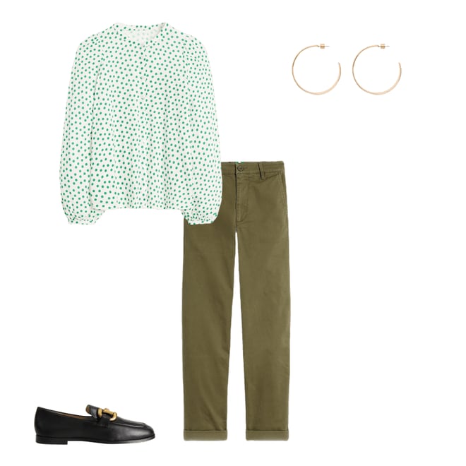 6th bundle featuring 3 items which compliment Barnsbury Chino Pants-Woodland Green