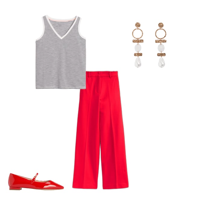 6th bundle featuring 3 items which compliment Statement Drop Earrings-Gold/Pearl