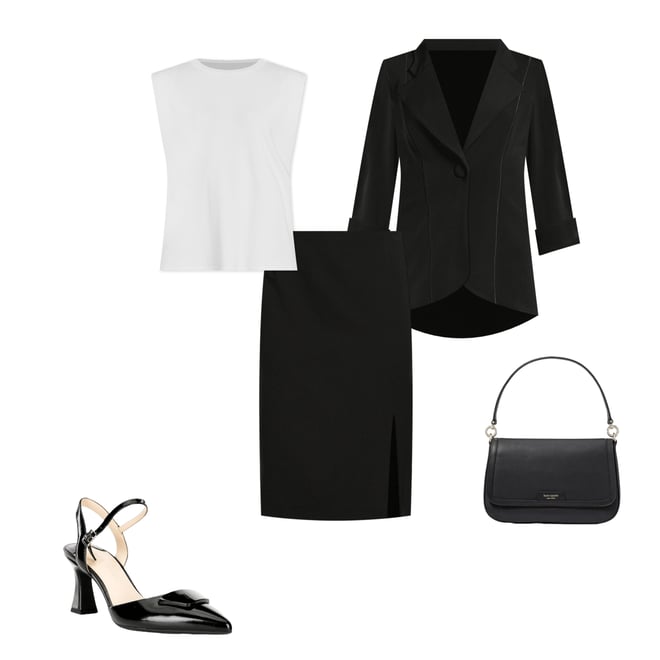 Preston & York Morgan Twill Crepe Side Slit Coordinating