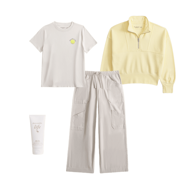 essential sunday half-zip sweatshirt