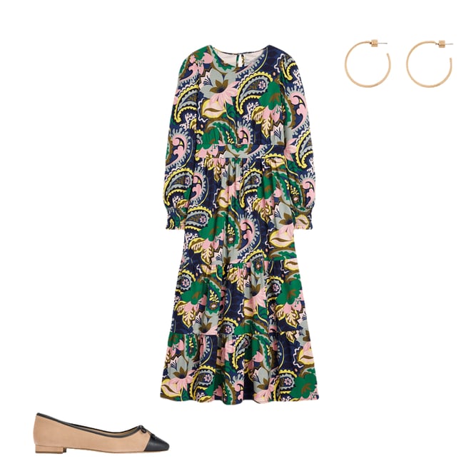 2nd bundle featuring 2 items which compliment Toe Cap Ballet Flat-Macchiato Suede