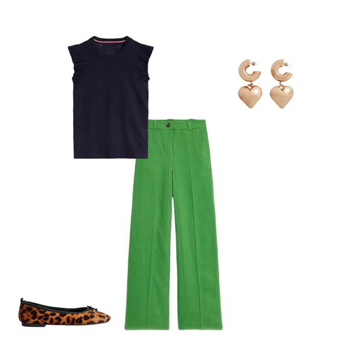 4th bundle featuring 3 items which compliment Westbourne Linen Pants-Paradise Green