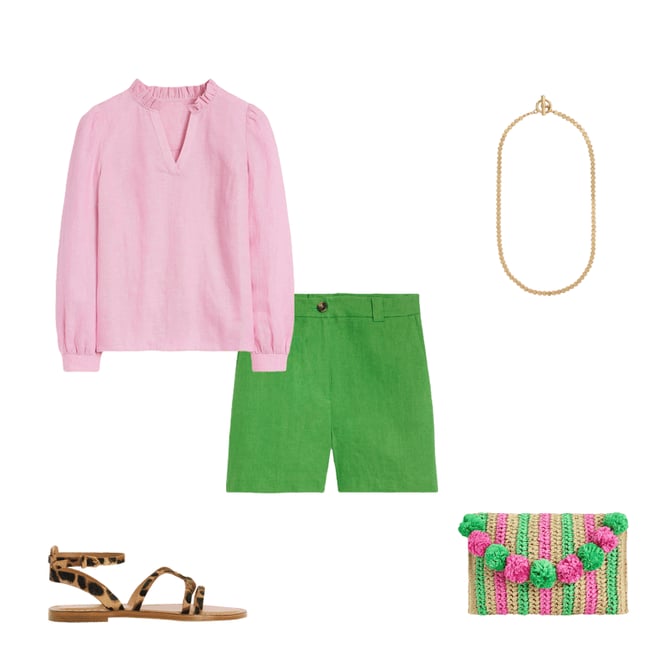 1st bundle featuring 4 items which compliment Westbourne Linen Shorts