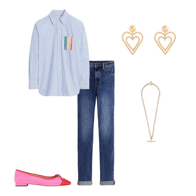 6th bundle featuring 4 items which compliment Sadie Relaxed Cotton Shirt